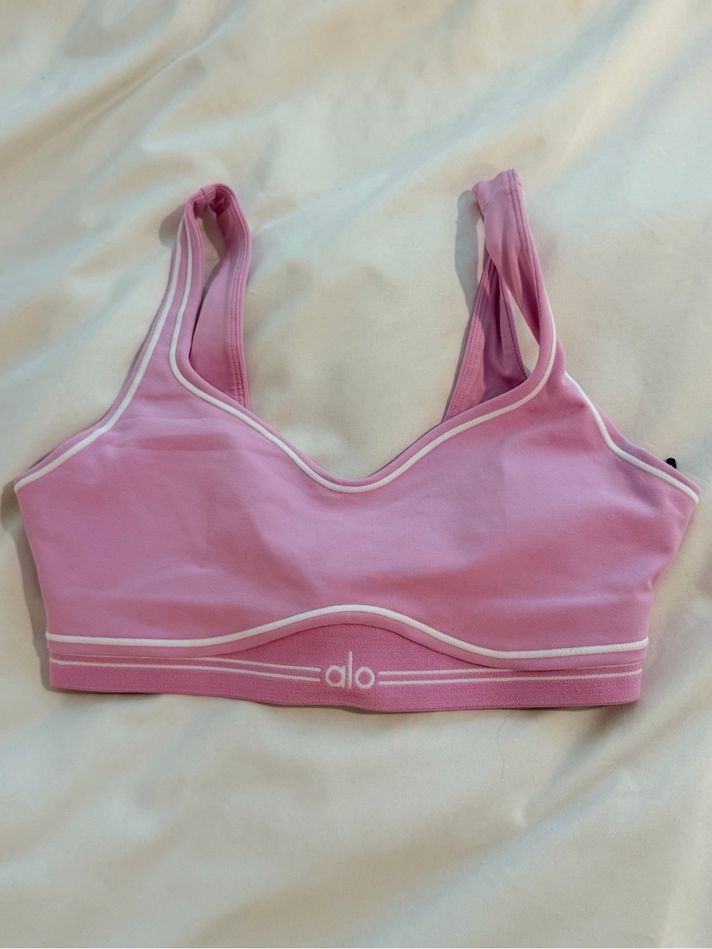 ALO Yoga Pink Padded Light-Support Sports Bra